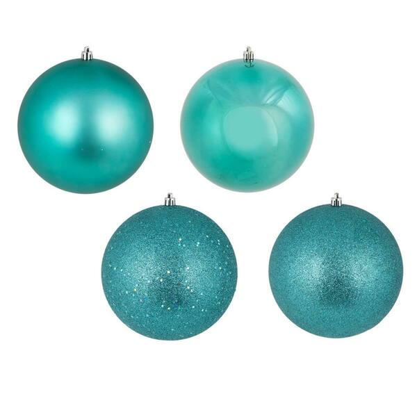 Vickerman 2.4 in. Teal Ball Ornament, 60PK N596042A